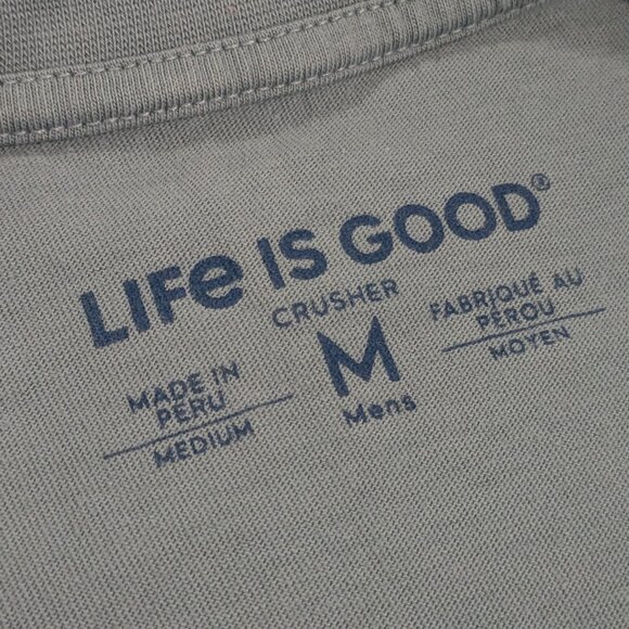 ⭐ Life is Good Men's Crusher Relief Pitcher tshirt Medium - Picture 6 of 9